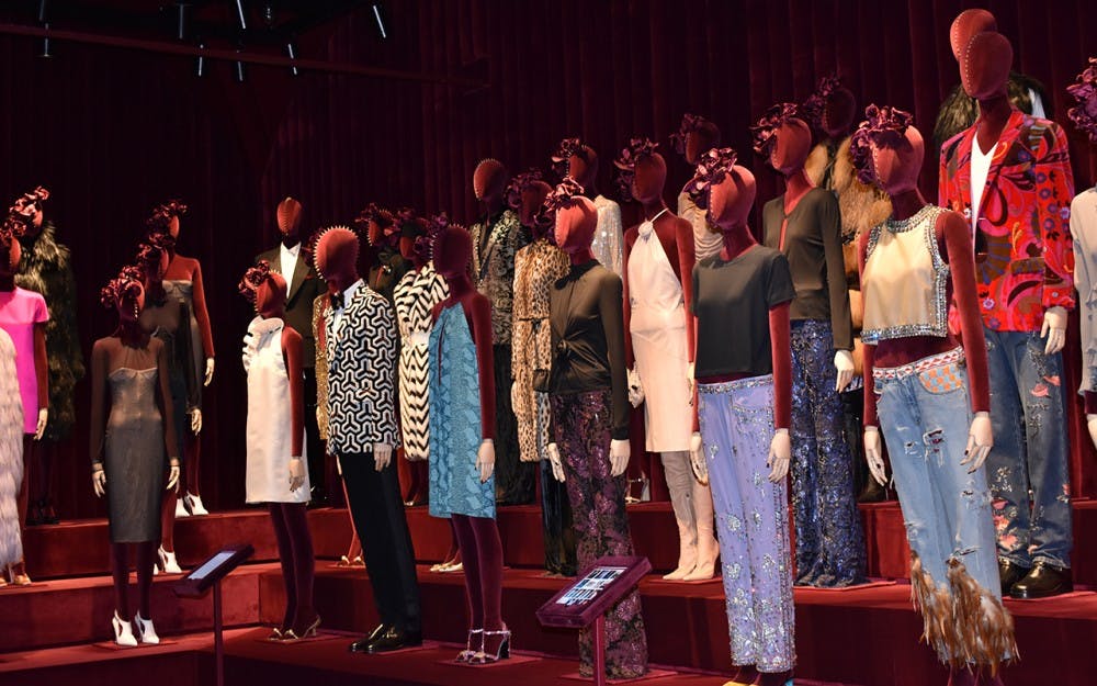 The Tom Ford room in the Gucci Museo showcases men's and women’s ready-to-wear clothing from years past and exemplifies the artistry behind fashion.