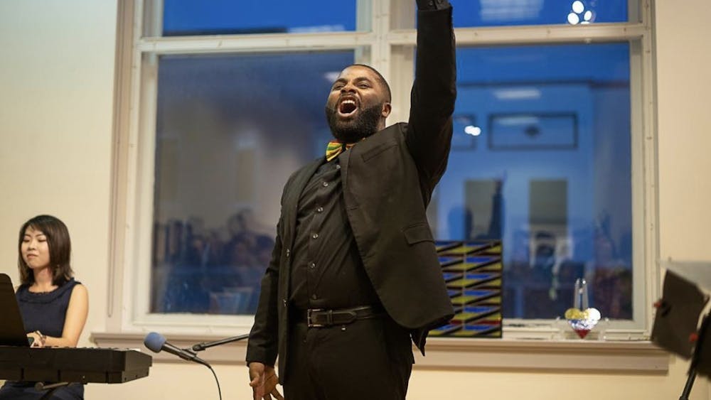 Tislam Swift performs at at the Bloomington Black y Brown Arts Festival in 2019. The Bloomington Black y Brown Arts Festival will kick off its fifth annual arts celebration Sept. 8, 2023. 