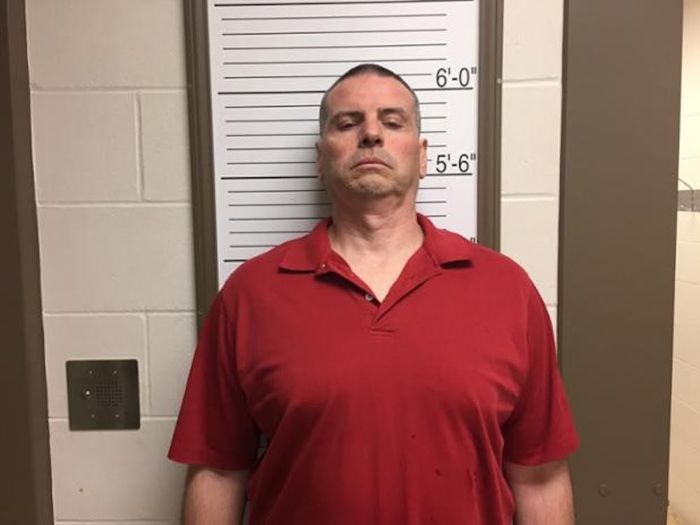 Mugshot of Daniel E. Messell, 49, of Bloomington, charged with the murder of 22-year-old Hannah Wilson. 