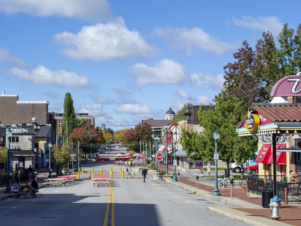 Kirkwood Avenue is seen on Oct. 26, 2021. Temperatures are expected to continue to reach 90 degrees and higher later this week in Bloomington and across Indiana.