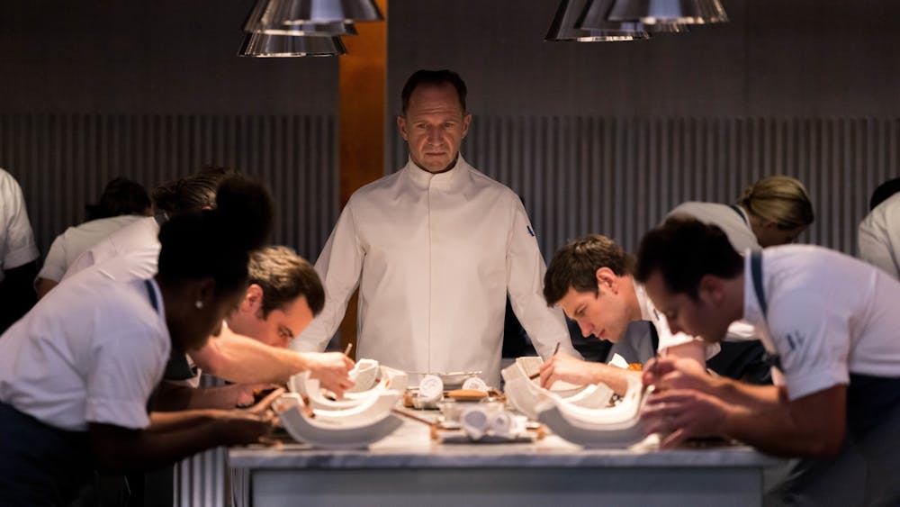 Ralph Fiennes portrays chef Julian Slowik in the 2022 film &quot;The Menu&quot;. ﻿&quot;The Menu&quot; is an American horror film released Nov. 18, 2022. 
