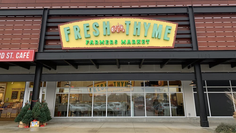 The outside of Fresh Thyme is seen Nov. 21 at College Mall. Blackberries sold at Fresh Thyme stores in multiple states are the source of a Hepatitis A outbreak.