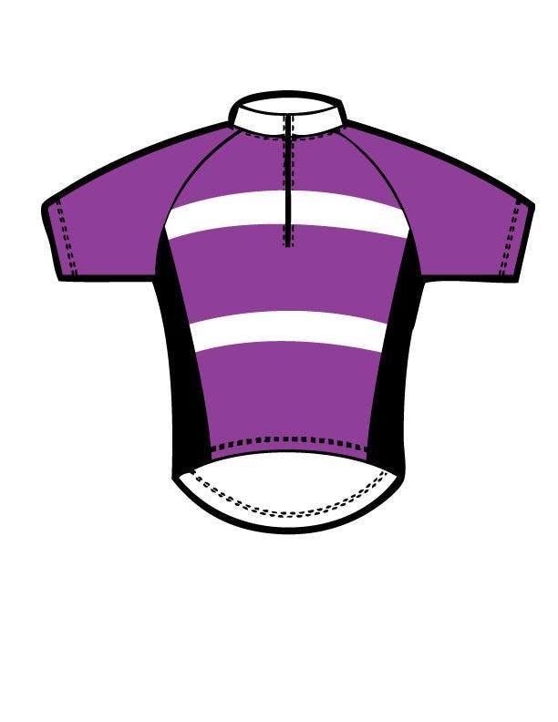 Purple Black White Jersey