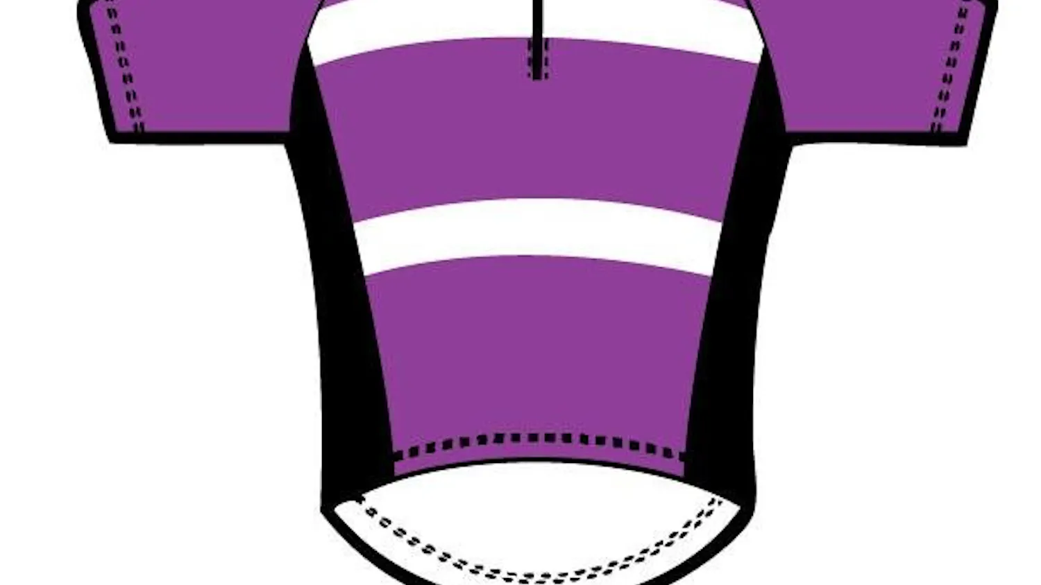 Purple Black White Jersey