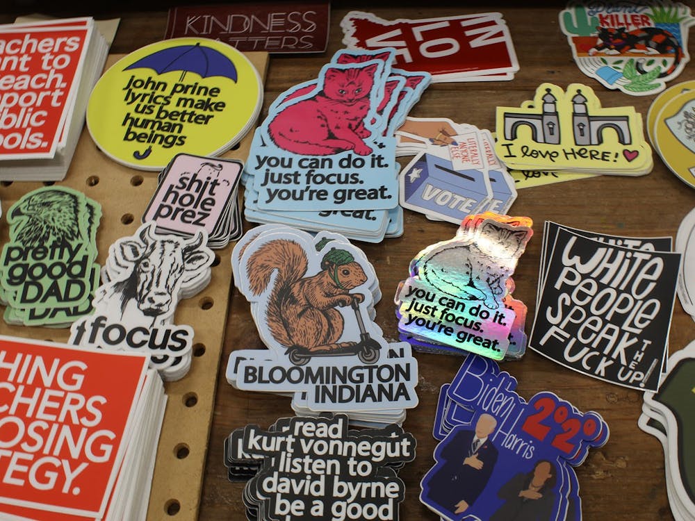 Gather carries an assortment of stickers similar to Oak, but sometimes the stickers’ messages can cause offense. For example, Gather’s Instagram page recently posted a picture of a Joe Biden sticker that someone had intentionally destroyed. The post encouraged customers to respect the safe space that Gather strives to maintain.
