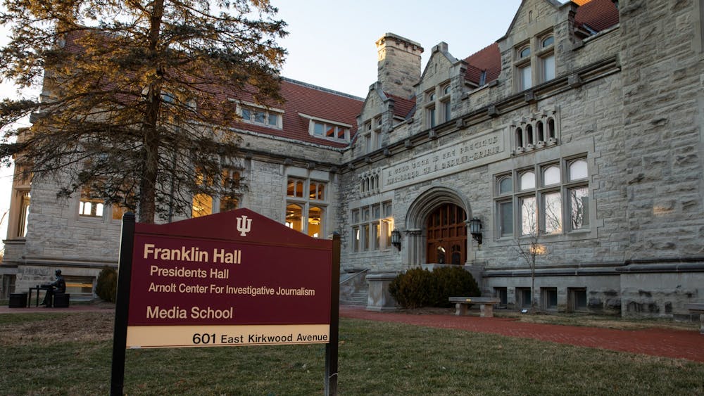Franklin Hall is seen Jan. 25, 2022, on East Kirkwood Avenue. A search committee for the Media School met before summer 2021 to begin the process of searching for a new dean. 