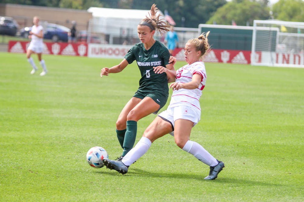 Michigan State Outscores Outplays Indiana Women S Soccer In Big Ten Opener Indiana Daily Student