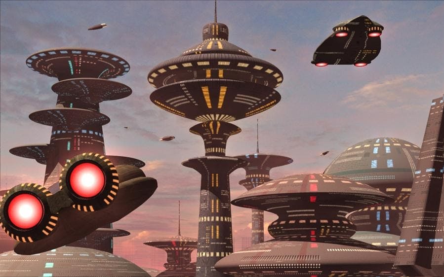 Futuristic landscape