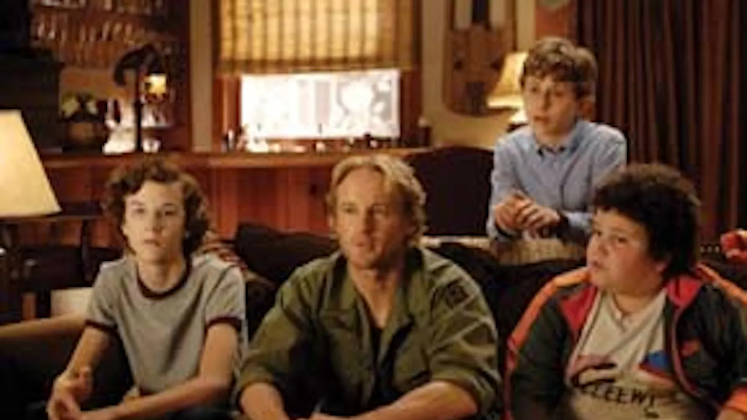 Owen Wilson and friends watch a better Apatow movie than the one they're in.