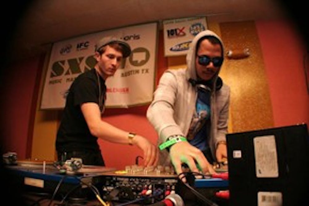 Turntable duo Flosstradamus share the spotlight in this MySpace photo. MySpace users can find more photos, sample music and check upcoming concert dates on the group's page.