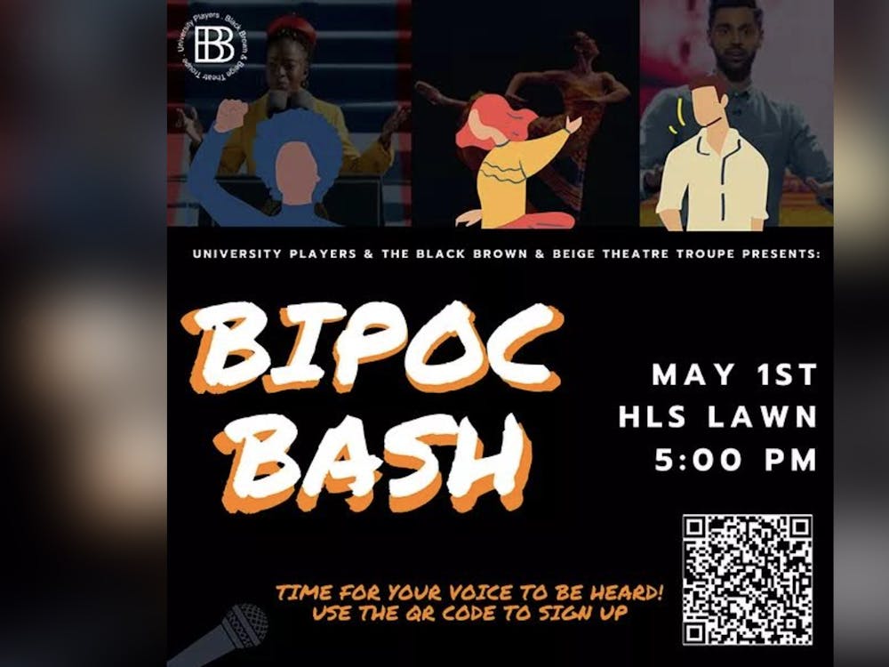 大学球员和黑色、棕色和米色剧团将在下午5点举行他们的BIPOC筹款活动。5月1日汉密尔顿·卢格全球与国际研究学院;草坪。