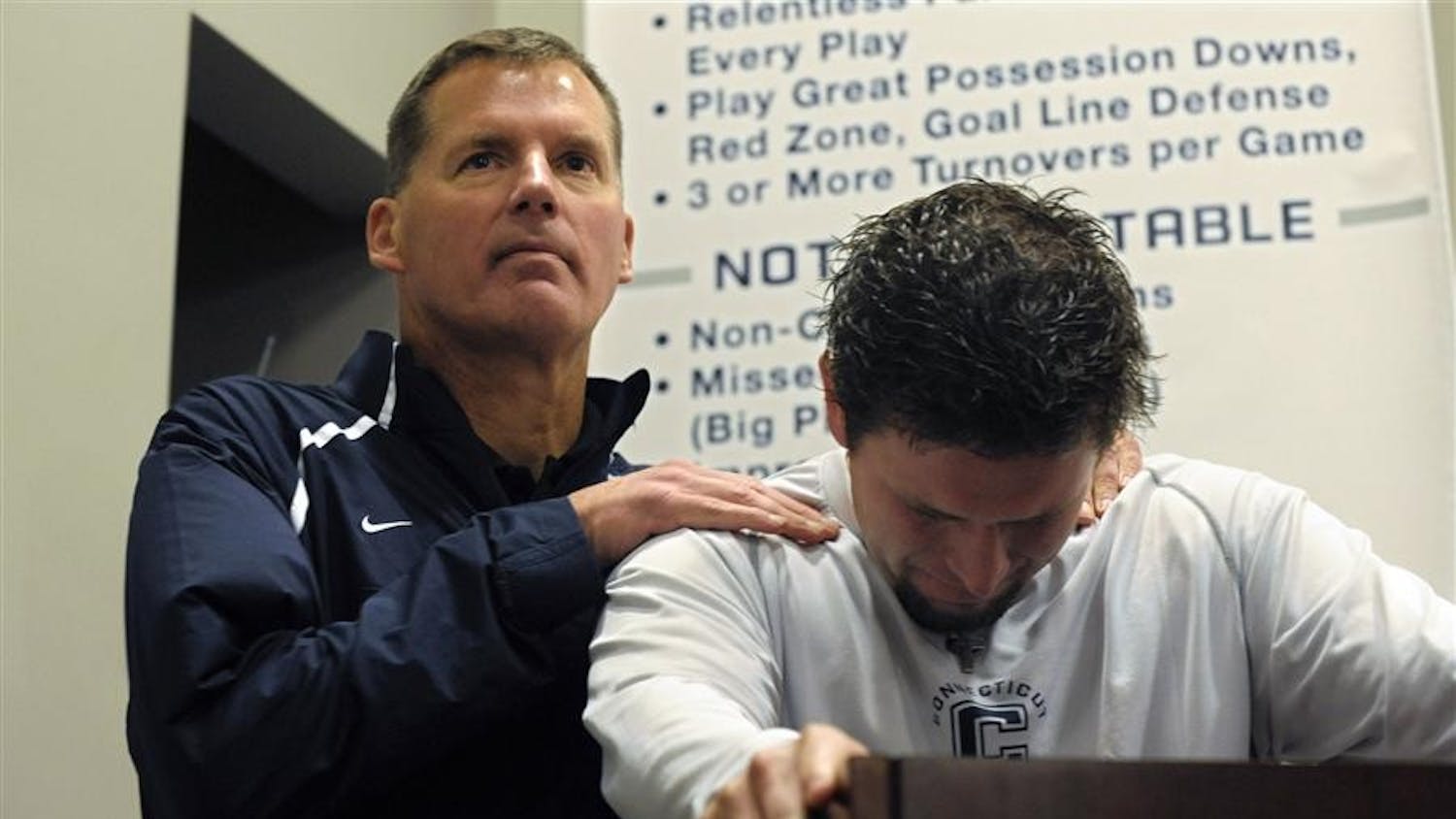 UConn Stabbing Football