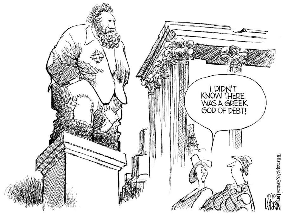 Greece god of debt