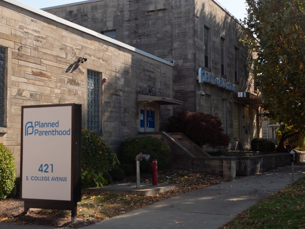 <p>The Bloomington Planned Parenthood office is seen Oct. 23, 2022, located at 421 S. College Ave. The center continues to provide abortion care after Indiana&#x27;s abortion ban was temporarily blocked on Sept. 21, 2022.</p>