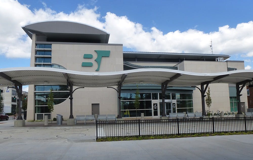 The Bloomington Transit Center is newly opened and into its first few weeks of operation.
