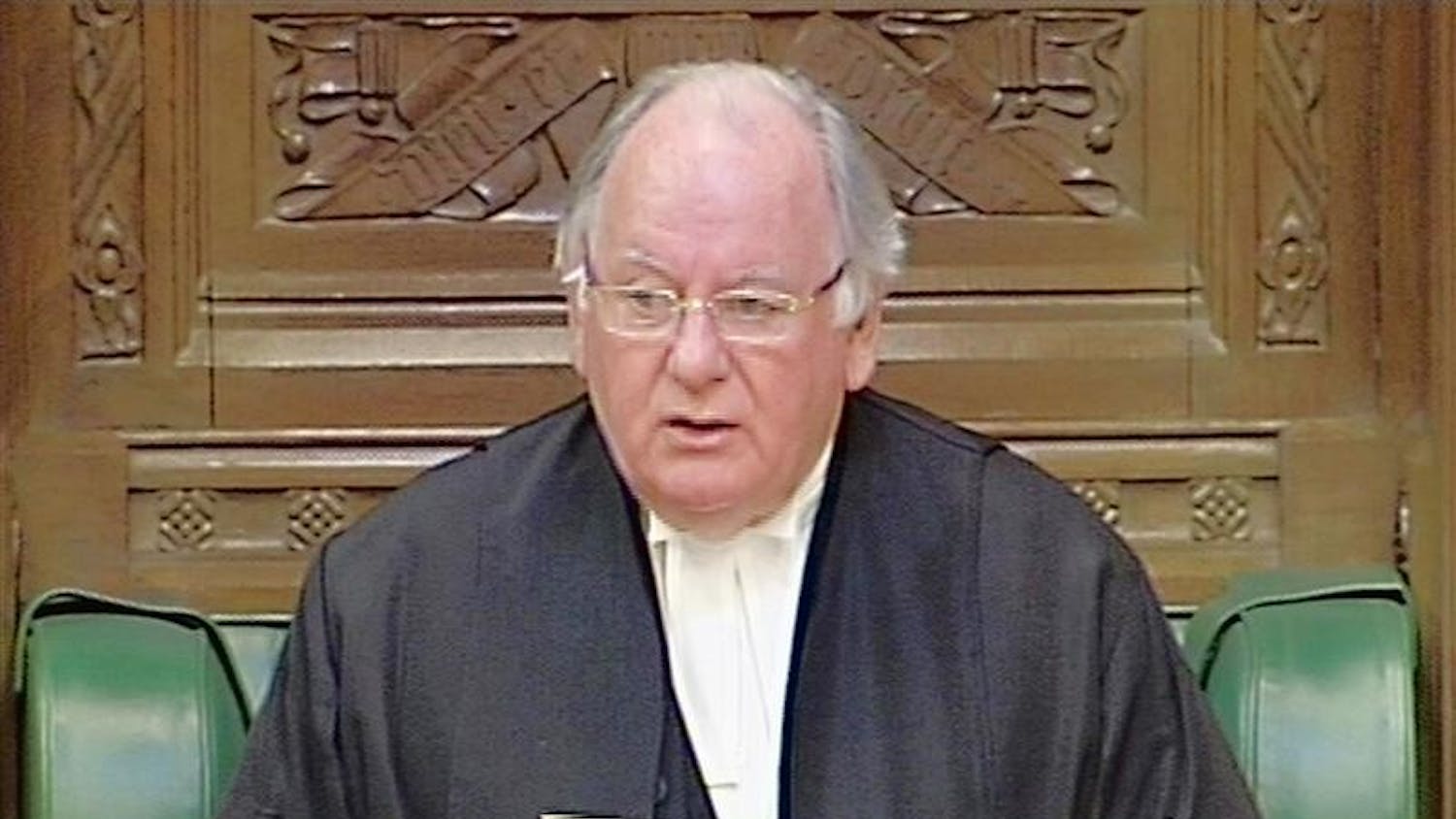 Speaker of the House of Commons Michael Martin reads a statement to the House of Commons in London in this image taken from TV  Monday May 18, 2009. Martin said Monday he was "profoundly sorry" for the handling of Members of Parliament expenses, saying the public had been let down "very badly indeed.
