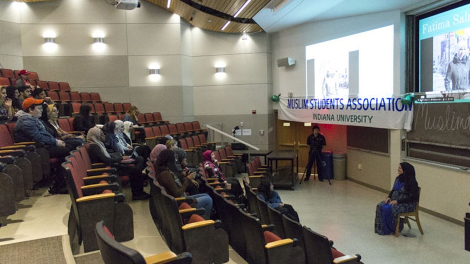 Indiana students and community members gathered Tuesday evening in Swain West to hear a series of monologues by Muslim women on the topic of oppression.
