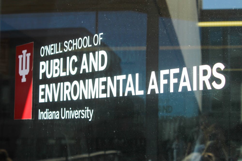 <p>The O&#x27;Neill School of Public and Environmental Affairs building is photographed on Aug. 31, 2023. The IU Public Policy Institute, which is housed in the School of Public and Environmental Affairs, and the Bloomington Redevelopment Commission have approved a $50,000 project. </p>