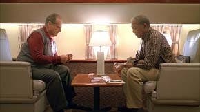 JACK NICHOLSON stars as Edward and MORGAN FREEMAN stars as Carter in Warner Bros. Pictures