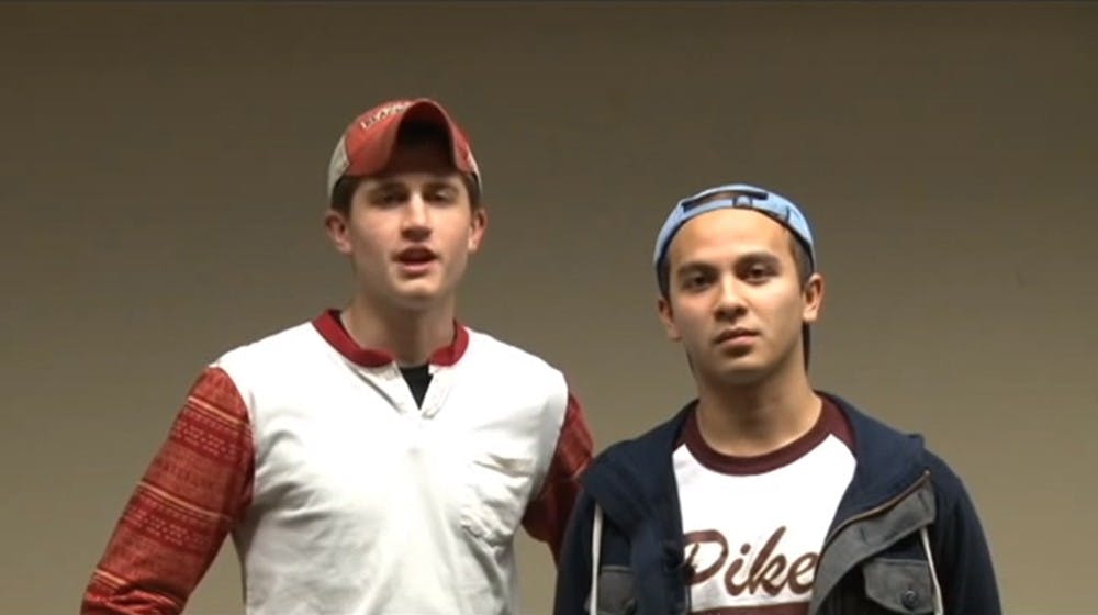 Members of Pi Kappa Alpha at IU created a video to promote awareness of sexual assault prevention. 