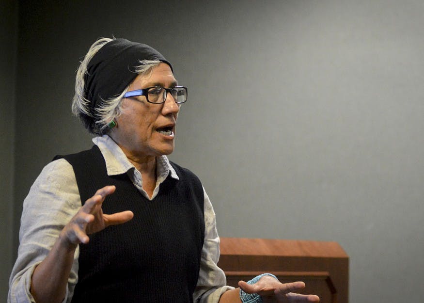 Award-winning sculptor, writer and video producer Nora Naranjo Morse prepares to present her film portraying how Native Americans came together to create clay art during 2016’s Native American Heritage Month. First Nations Educational and Cultural Center will host speakers and film screenings during November to celebrate Native American Heritage Month this year.&nbsp;