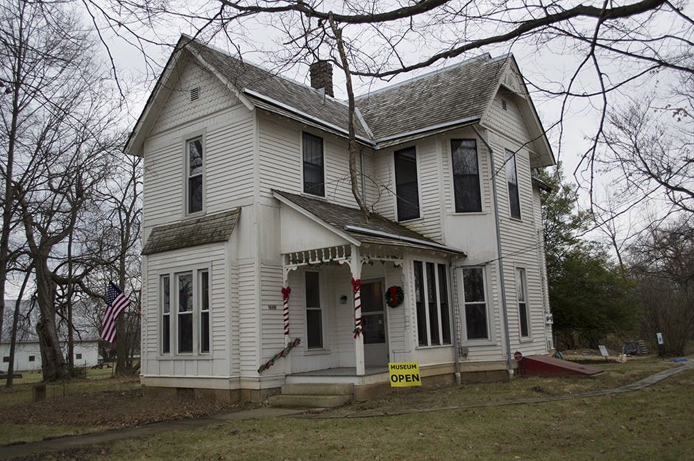 The Queen Anne style house on the Hinkle-Garton Farmstead was decorated for Christmas during the open house Saturday. The house is a hands-on museum next to the gardens and orchard on the farmstead property.