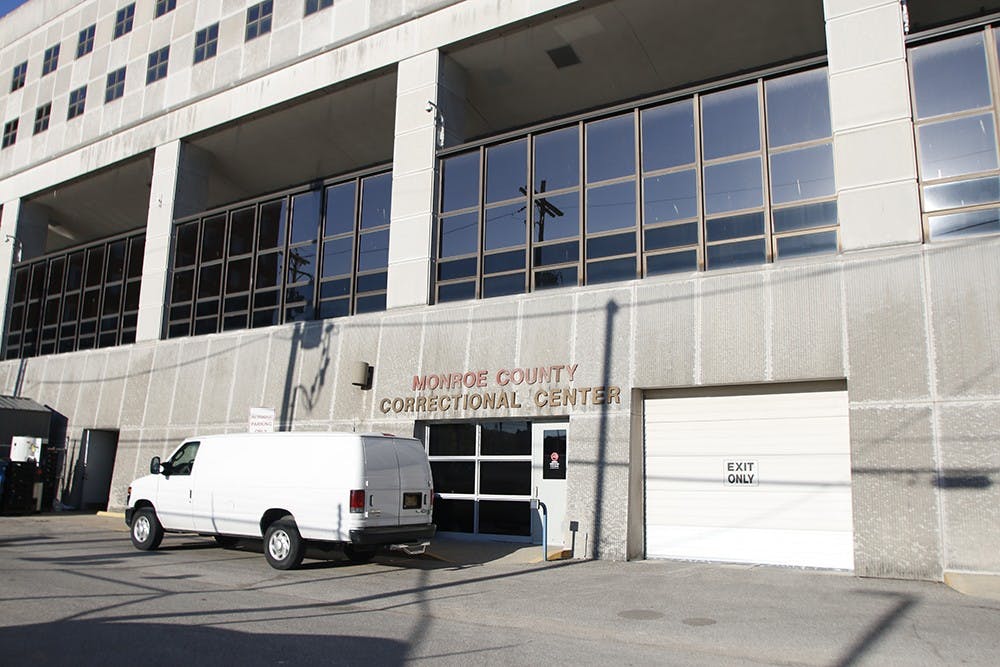 The exterior of the Monroe County Jail on Apr. 28, 2015.