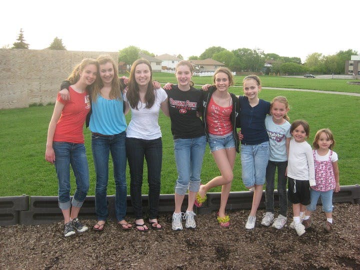 More than 30 members of the Bessette's extended families have attended IU in the last 50 years. Nine girls from the families plan to attend when they are grown up. 