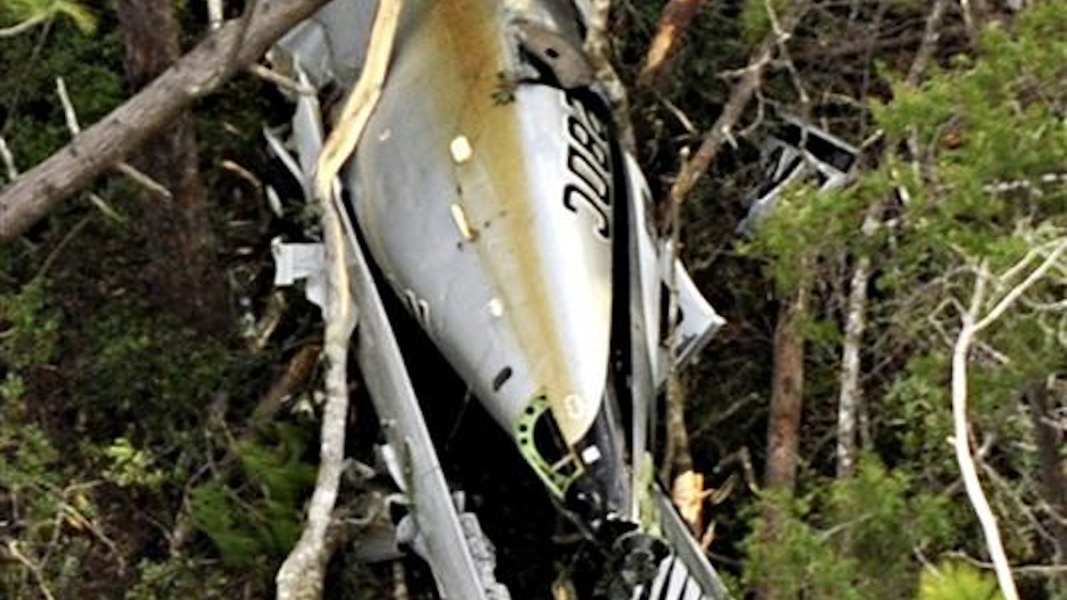 A single-engine Piper Malibu Meridian flown by Marcus Schrenker is seen after having crashed in East Milton, Fla.An Indiana businessman whose financial management companies were under investigation apparently bailed out of his small plane and let it crash in what may have been an elaborate attempt to fake his own death.