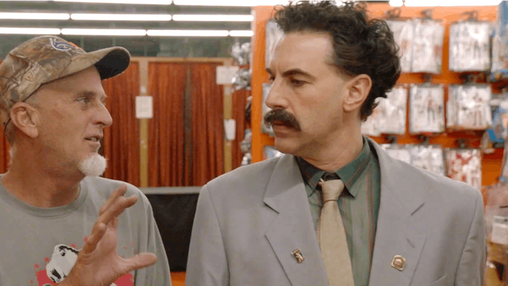 Sacha Baron Cohen stars as Borat Sagdiyev in &quot;Borat Subsequent Moviefilm.&quot;