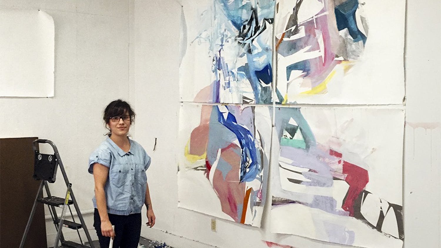 A recent collage by Kristy Hughes titled "Like Christmas."