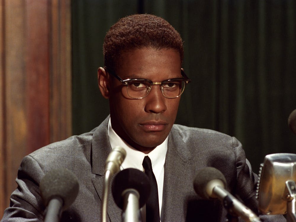 Denzel Washington portrays Malcolm X in the 1992 film &quot;Malcolm X.&quot; The show is at 7 p.m. on Feb. 21, 2023.