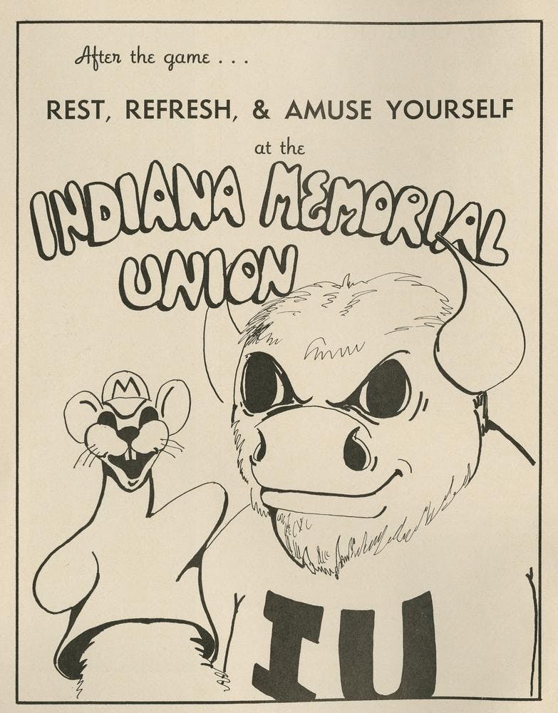 IU vs. Minnesota vintage ad