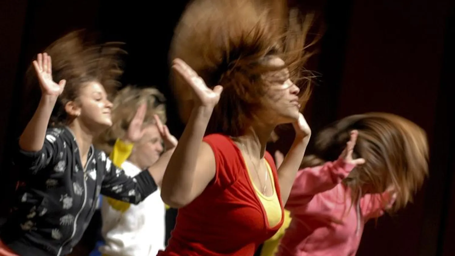 Members of IU dance group Hip Hop ConnXion perform in honor of Dr. Martin Luther King, Jr.'s birthday celebration Monday evening at the Buskirk Chumley Theater. The event, titled "The Dream Unfolding..." also included speeches by local leaders including Bloomington Mayor Mark Kruzan and Bishop Woodie White.