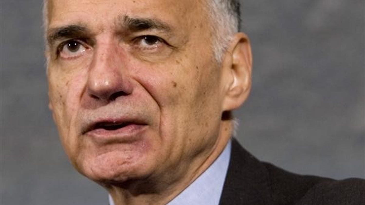 Independent presidential candidate Ralph Nader shows a copy of the U.S. Constitution during a news conference on Sept. 10 at the National Press Club in Washington.