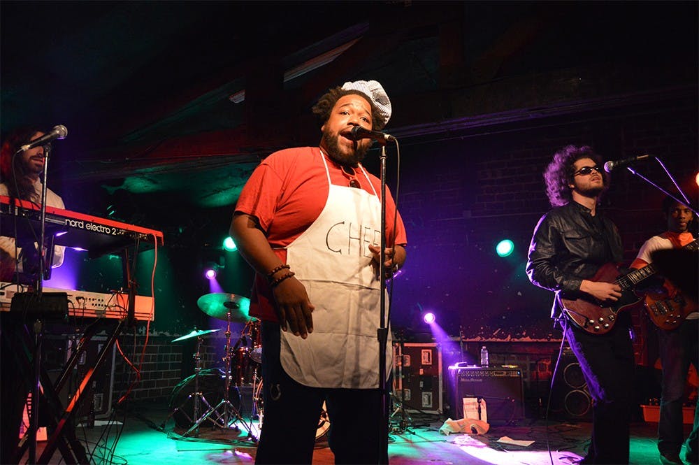 The Main Squeeze performs at the Bluebird Nightclub on Friday night. The band's latest album, "Mind Your Head," was produced by Randy Jackson.