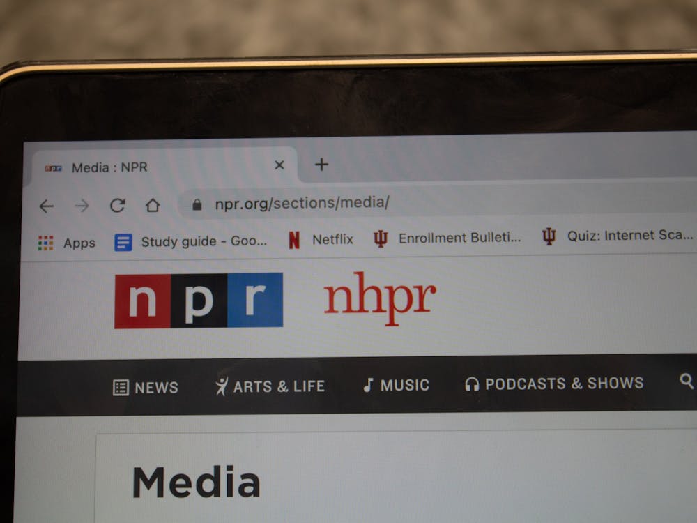 The National Public Radio website is seen on a computer screen Jan. 13. A number of NPR&#x27;s minority creators and journalists have left the media outlet in the past year.