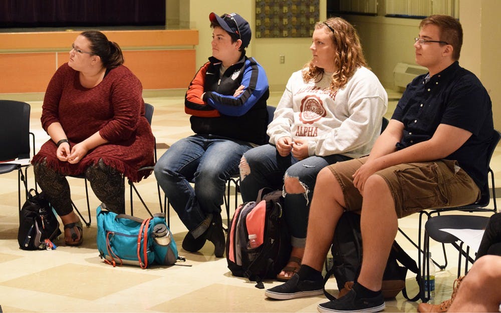 Attendees of the dialogue for community to talk about police brutality especially in the black community and listen to others voice their thoughts on the issue. This event was hosted by RPS Tuesday evening.