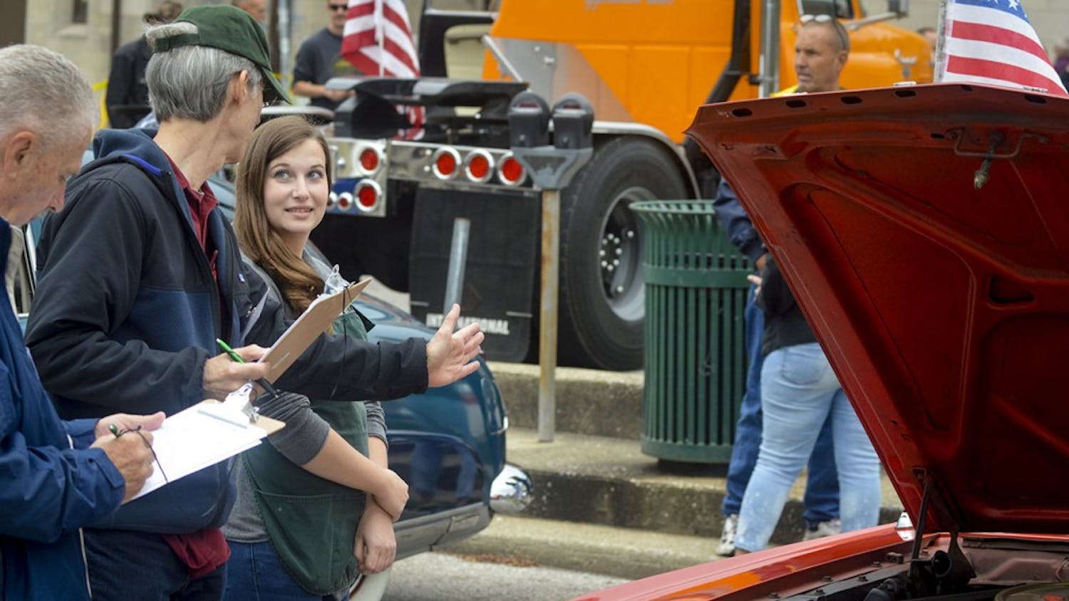 Judges rate tricked out classic vehicles during the 3rd Annual Classic Hot Rod Show Sunday afternoon outside of the Monroe County History Center. Competitors gained extra points based on presentation and décor items.