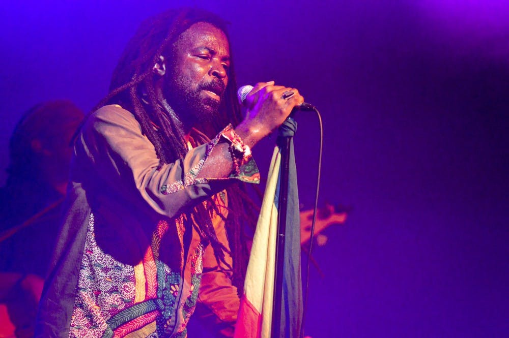 Grammy nominee Rocky Dawuni served as the main attraction with his Afro Roots and Reggae sound at this year’s Lotus World Music & Arts Festival held this weekend throughout downtown Bloomington. The festival contained 8 venues, over 30 International Artists, and as the headline states “1 Unforgettable Experience”.