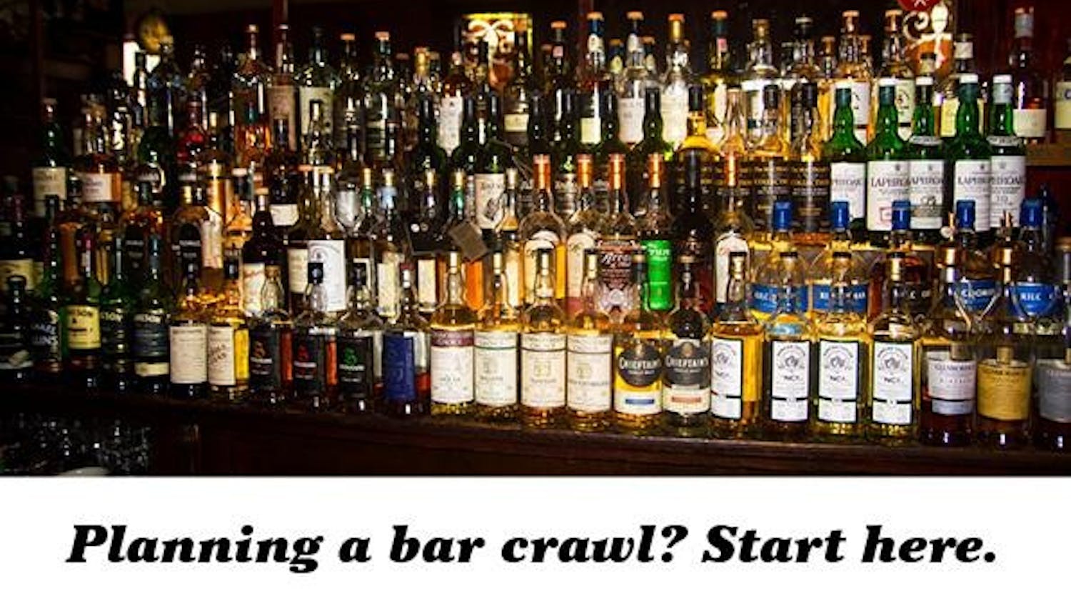 Planning a bar crawl?