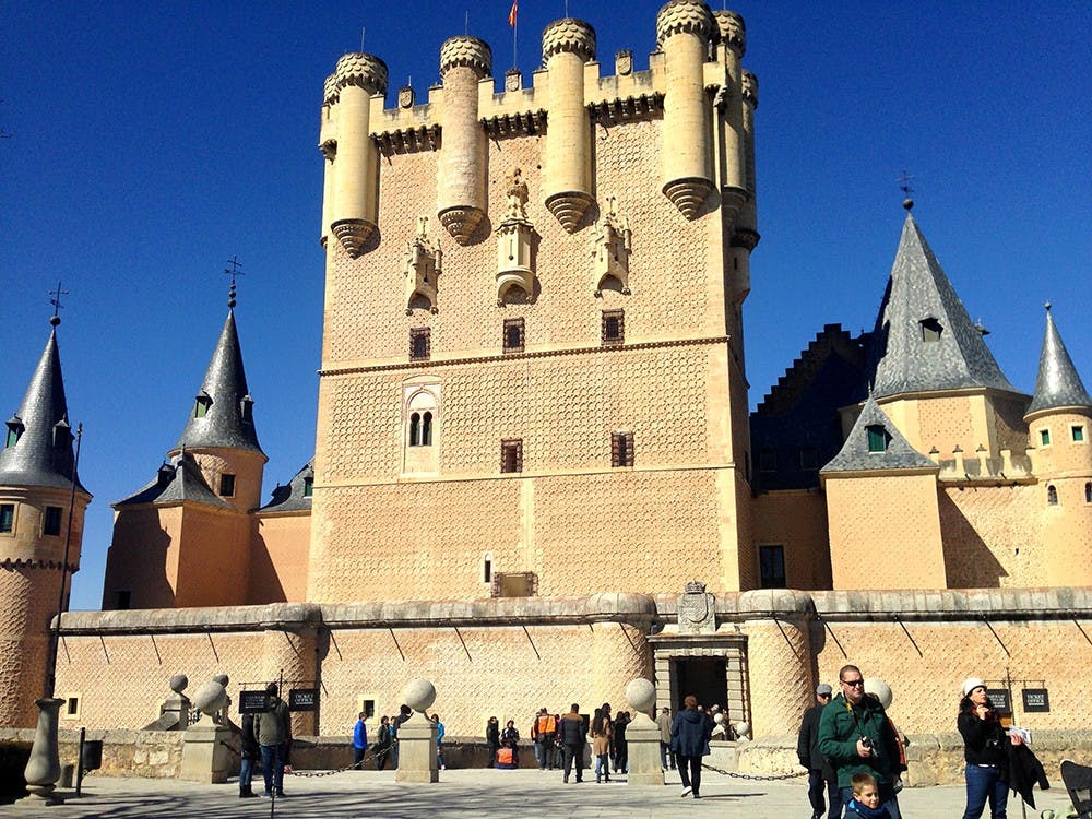 Alcázar, the palace that Walt Disney based the setting and castle for Sleeping Beauty. 