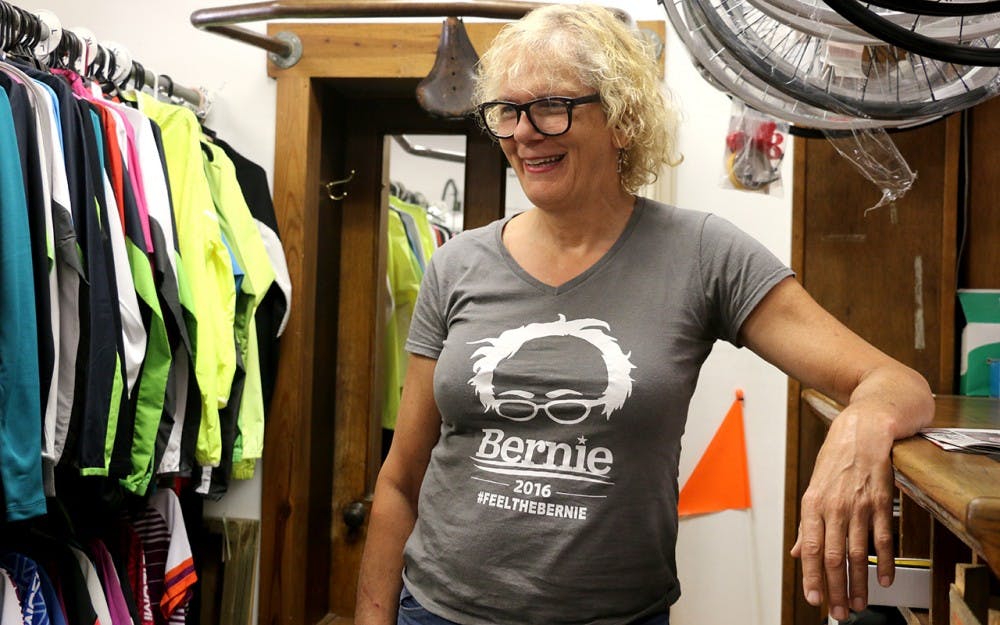 Jeanne Smith shares her experiences of the 2016 Democratic National Convention as a delegate for Bernie Sanders. Although technically retired, Smith still oversees business at Bikesmiths in downtown Bloomington.