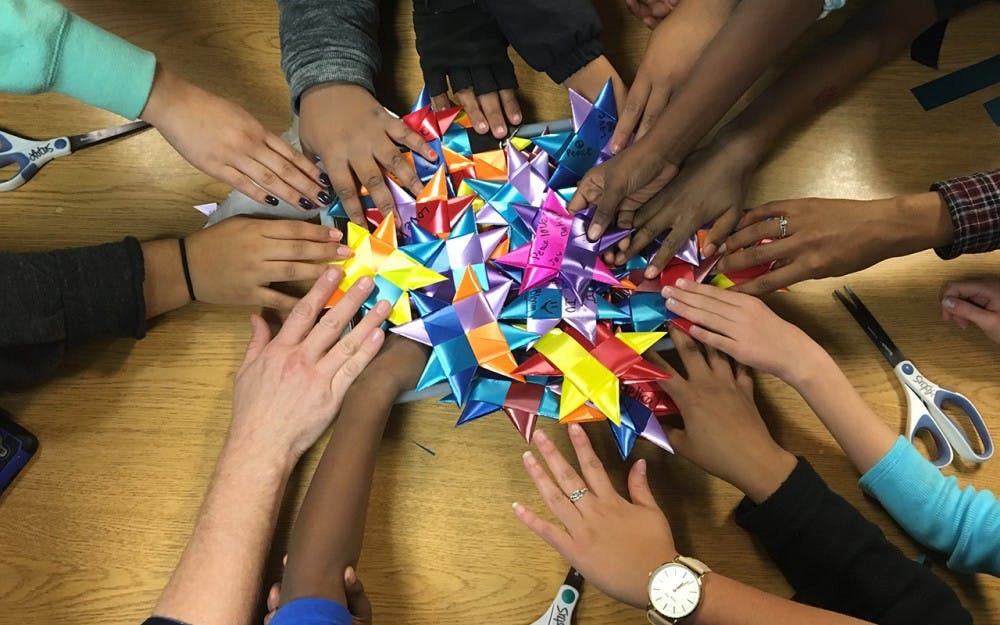 Students and community members have woven countless stars as part of One Million Stars to End Violence at locations such as Middleway House, the Boys and Girls Club, and Girls Inc. The Lotus Education & Arts Foundation is spending the year focusing on this cause, and Mathers Museum of World Cultures and the Eskenazi Museum of Art have also participated in the weaving of stars. Mathers will have a weave-in Monday for&nbsp;Martin Luther King Jr. Day.