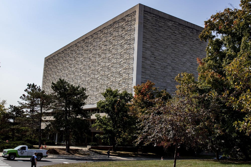 The Herman B Wells Library is located at 1320 E. 10th St. IU Libraries is encouraging students to register to vote.