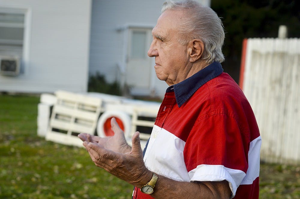 Samuel Shaw expresses his belief that his first amendment rights have been violated after being forced by the town of Bedford, Indiana to remove controversial signs from his yard on Monday evening. Shaw states that he has been posting the signs for over 20 years and has since been banned from multiple locations including city council meetings, schools, and the public library.