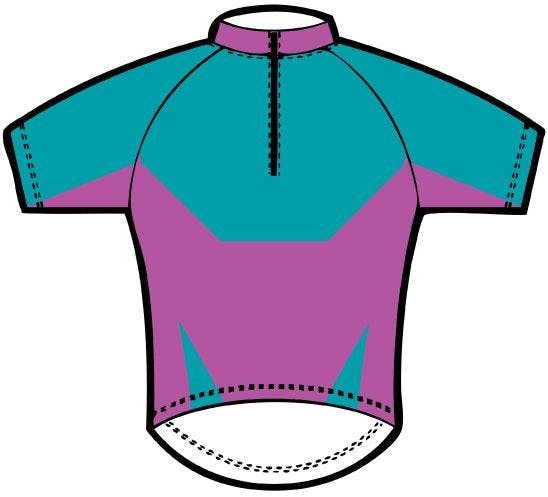 Teal Purple Jersey