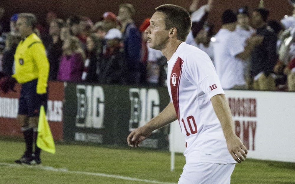 Tanner Thompson lead the Hoosiers with a hat trick against Saint Louis in a 5-0 shutout Tuesday evening at Bill Armstrong Stadium.