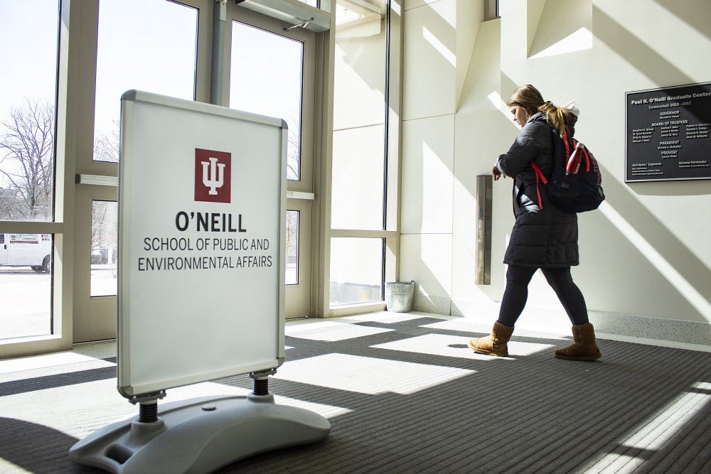 <p>The School of Public and Environmental Affairs changed its name March 4. The school will be known as the Paul H. O’Neill School of Public and Environmental Affairs in honor of O'Neill's career and his $30 million donation.</p>