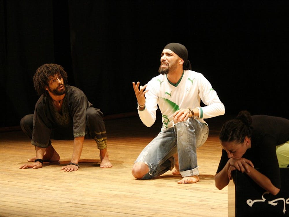 Comprised of three actors, the Algerian theather troupe, Istijmam, is set to bring a traditionally inspired preformance, "Apples/Et'teffeh," to Indiana University. The troup will preform at the Wells-Metz Theater on Friday at 7:30 p.m. 